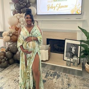 Carmen Cold Shoulder Maternity Dress